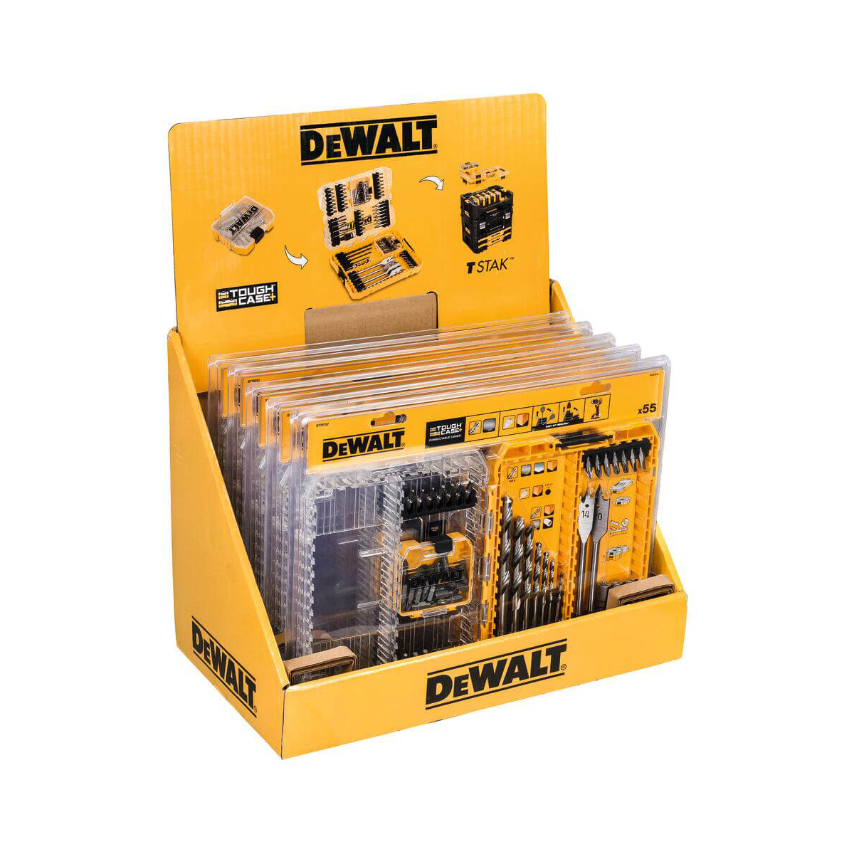 Набір універсальний DeWALT, 56 шт, кейс Tough Case DT70757