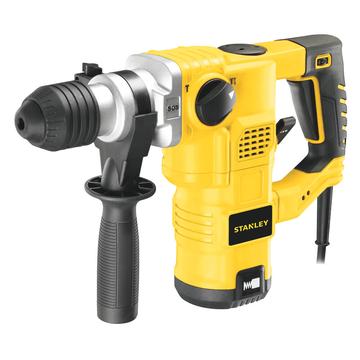 Перфоратор мережевий STANLEY, SDS-Plus, 1250 Вт, 3 режими, 3,2 Дж, 3 режими, 0-4100 уд/хв, 0-850 об/хв, валіза, вага 5.4 кг STHR323K