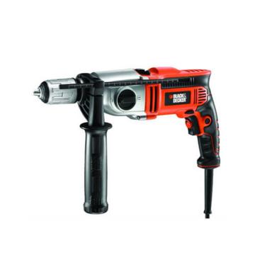 Дриль мережевий BLACK+DECKER, ударний, 850 Вт, 62 Нм, 1100-3100 об/хв, 52700 уд/хв, патрон 13 мм швидкозатискний, кількість швидкостей - 2, вага 2.75 кг, багатопозиційна бічна рукоятка, валіза KR8542K