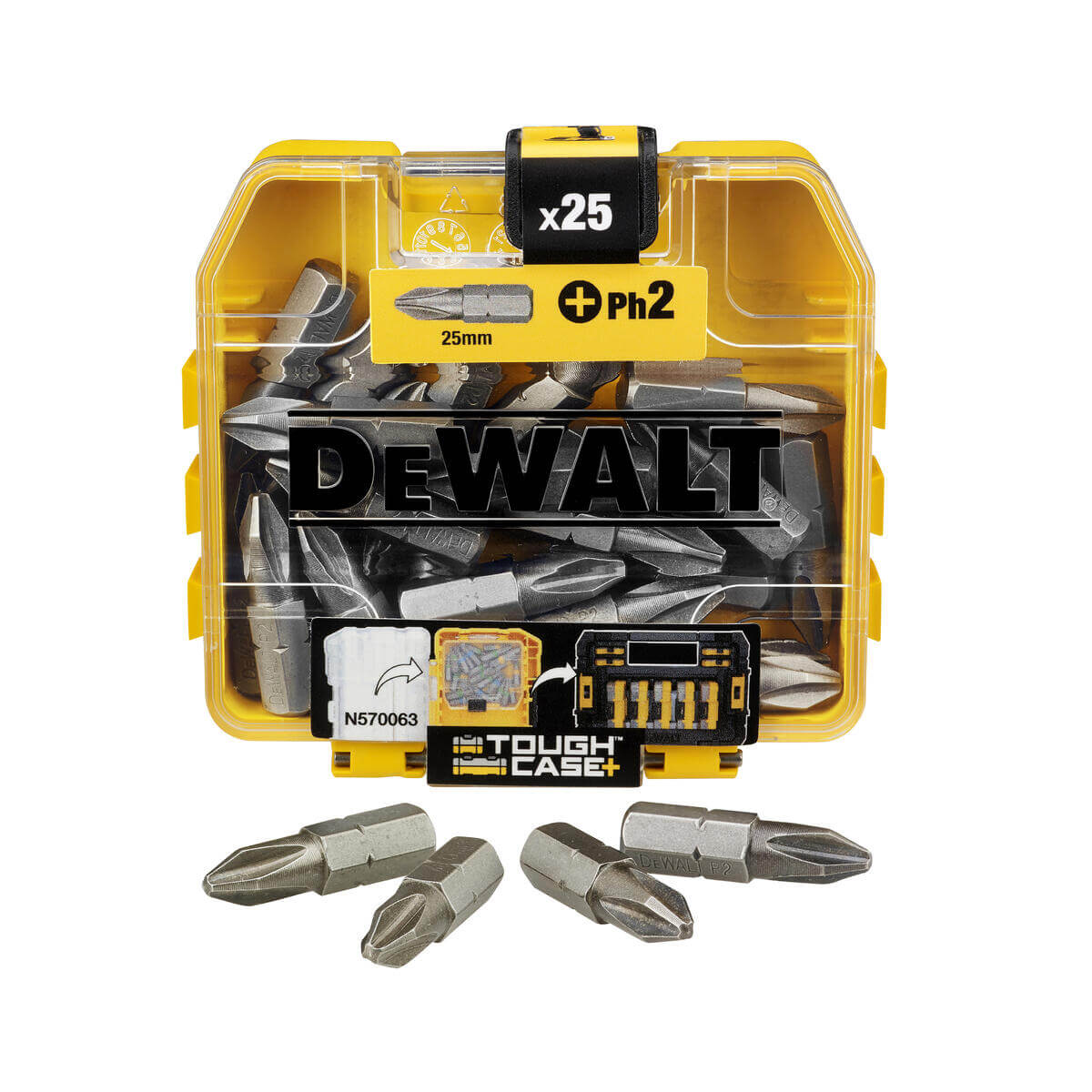Біта DeWALT, Philips, Ph2, L = 25 мм, 1 шт DT71522_1