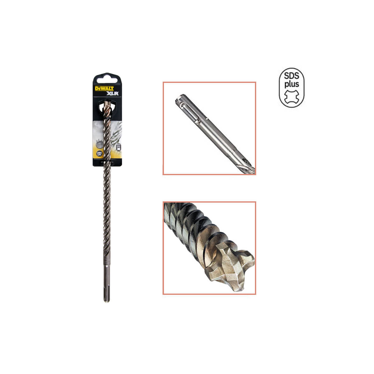 Бур DeWALT SDS-Plus, XLR, 4 кромки, 10x310x250 мм DT8931