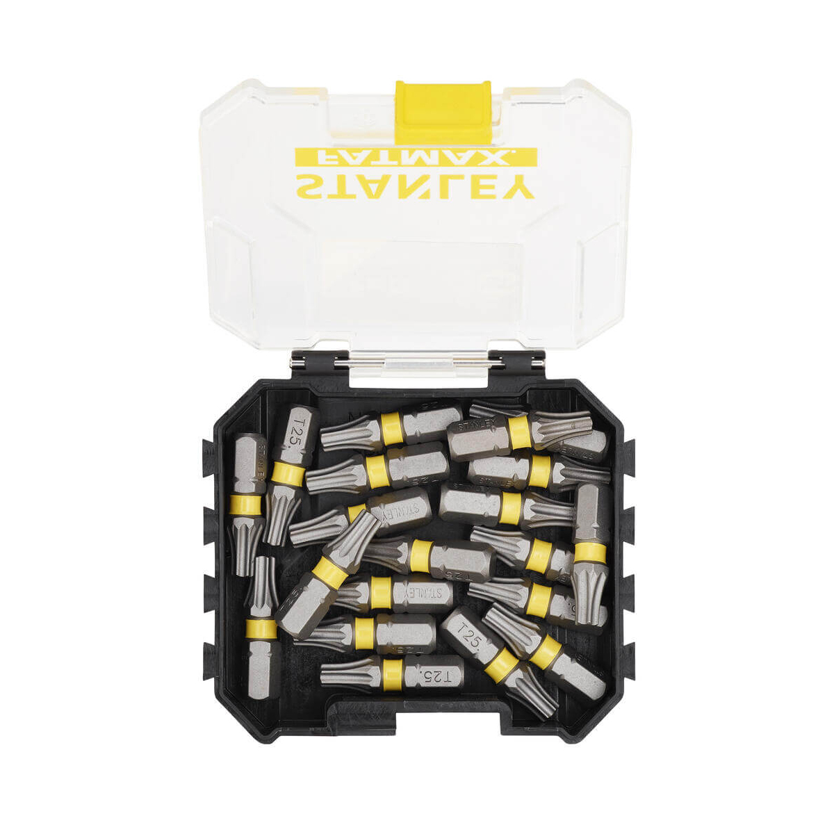 Набір біт STANLEY FatMax, Torx, T25, L=25 мм, 20 шт, пластиковий кейс STA88571