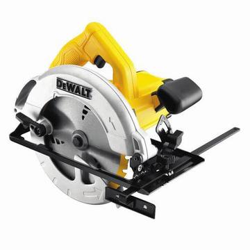Пила дискова ручна мережева DeWALT, 1350 Вт, діаметр диска 184х16 мм, 5500 об/хв, вага 3.66 кг DWE560
