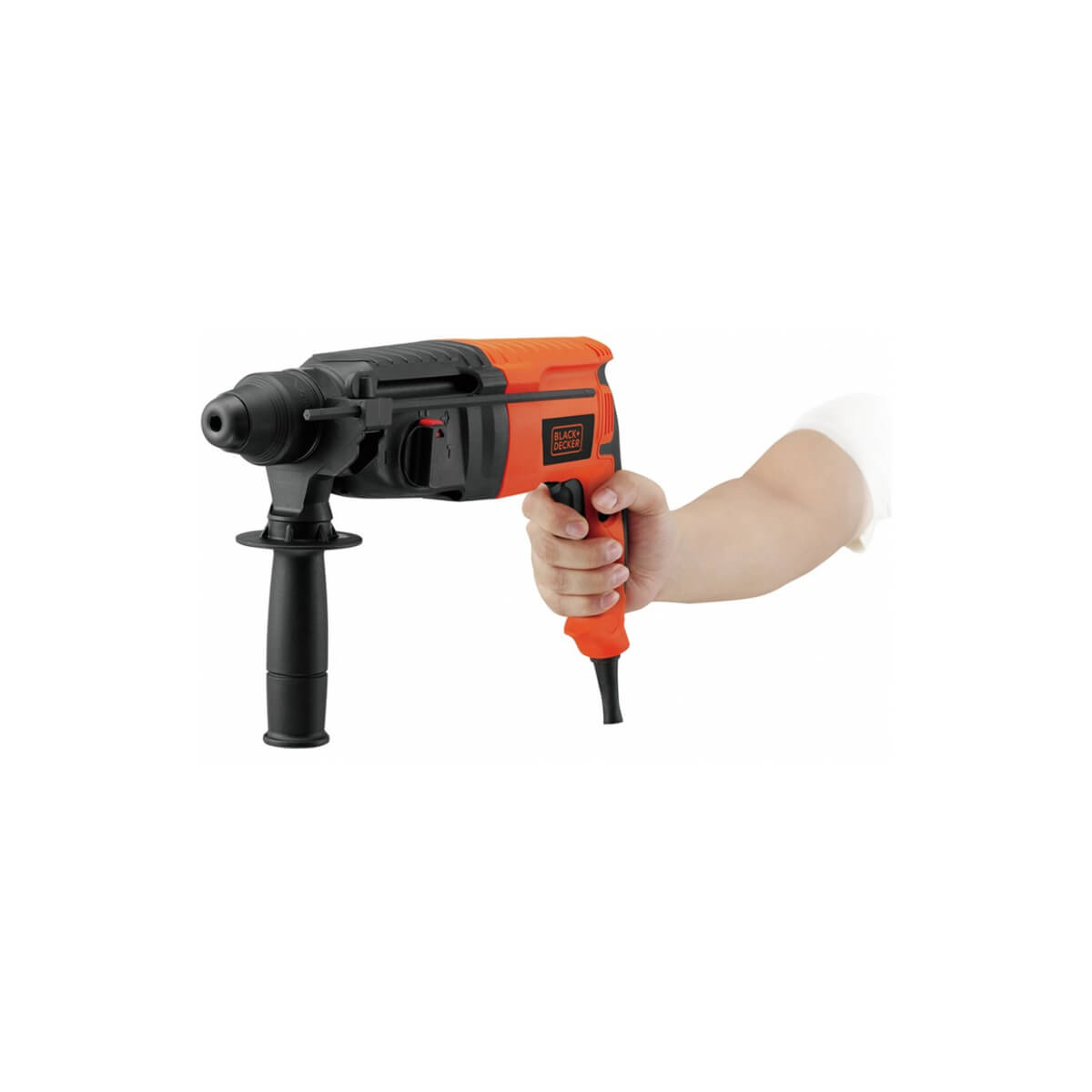 Перфоратор мережевий BLACK+DECKER, SDS-Plus, 800 Вт, 3 Дж, 0-5200 уд/хв,0-1050 об/мин, валіза, вага  кг BDHR26KR