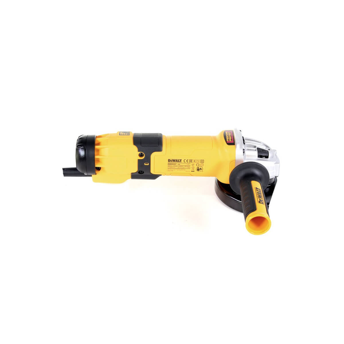 Шліфмашина кутова мережева DeWALT, 1500 Вт, d=125 мм, 2800-10000 об/хв, вага 2.5 кг DWE4257