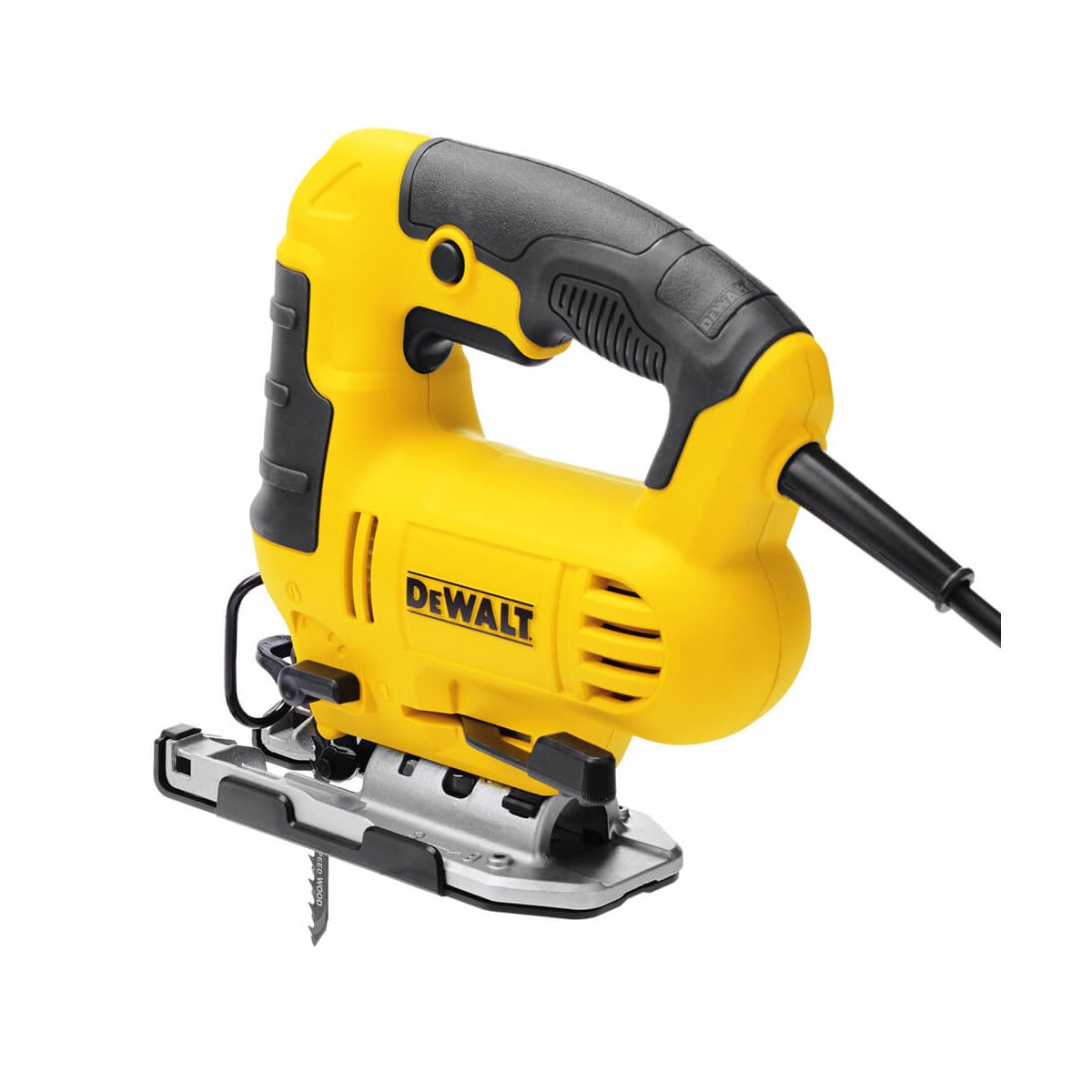 Пила лобзикова мережева DeWALT, 650 Вт, 500 - 3200 ход/хв, максимальна глибина пропилу (дерево) - 85 мм, вага 2.4 кг DWE349