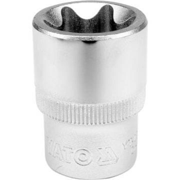 Головка торцева YATO : CrV, TORX E24, квадрат 1/2, L= 38 мм [12/60/240]