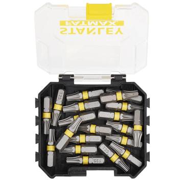 Набір біт STANLEY FatMax, Torx, T25, L=25 мм, 20 шт, пластиковий кейс STA88571