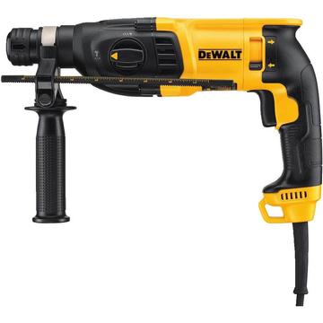 Перфоратор мережевий DeWALT, SDS-Plus, 800 Вт, 2.6 Дж, 3 режими, 0-5500 уд/хв, 0-1500 об/хв, валіза, вага 2.6 кг D25133K